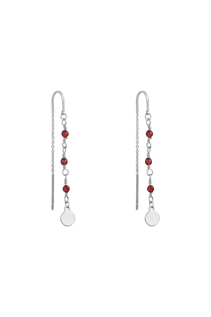 Ohrringe Dangle Lila Kupfer 